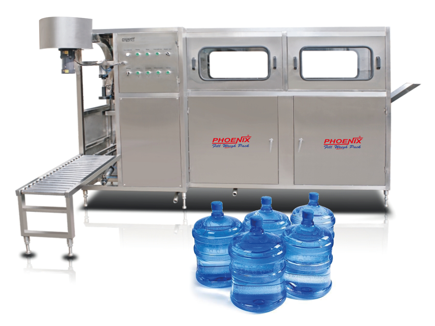 5 Gallon Drinking Water Bottle Washing, Filling and Capping Machine
