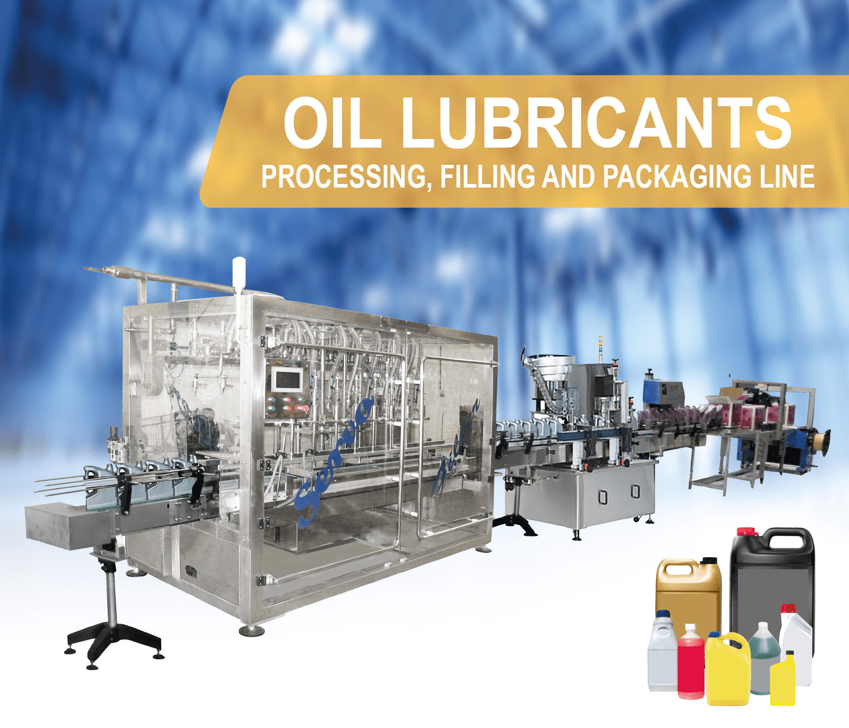 Oil Lubricants Processing, Filling and Packaging Line