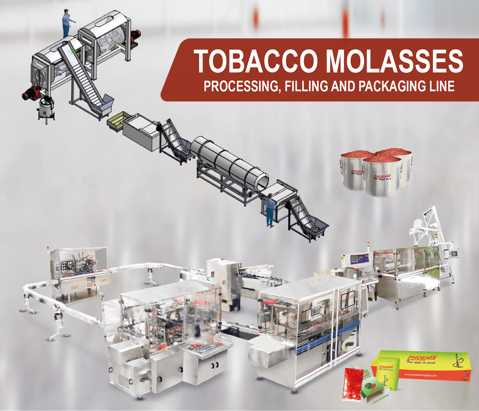 Tobacco Molasses Processing, Filling and Packaging Line