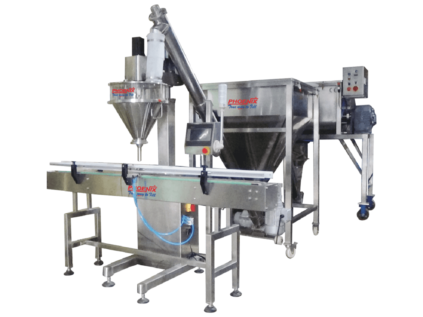 Automatic Inline Single Head Auger Filling Machine