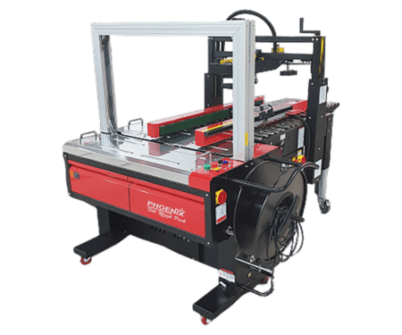 Automatic Carton Sealer with Strapping Machine