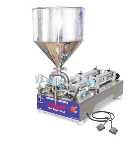 SEMI AUTOMATIC 2 HEAD PISTON FILLING MACHINE